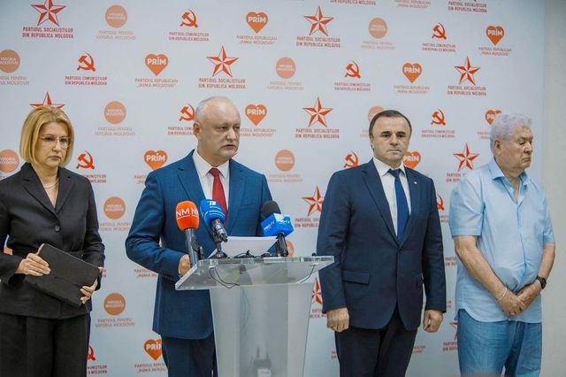 PSRM, PCRM, Viitorul Moldovei și Inima Moldovei au creat un bloc electoral patriotic pentru alegerile parlamentare din 28 septembrie