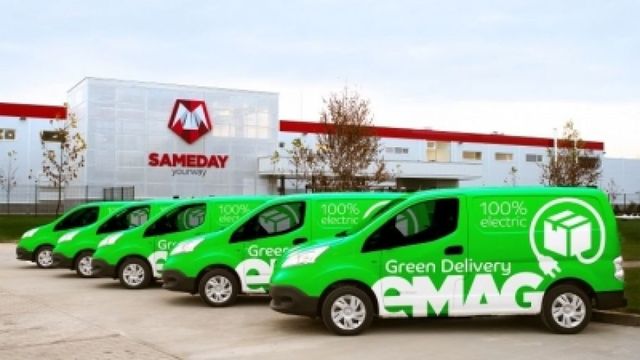 Retailerul online eMAG lansează livrarea cu automobile 100% electrice, o premieră pe piața din România