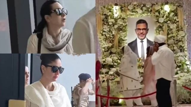 Kareena Kapoor, Karisma Kapoor, Saif Ali Khan arrive at prayer meet for Sunjay Kapur in Delhi; offer condolences