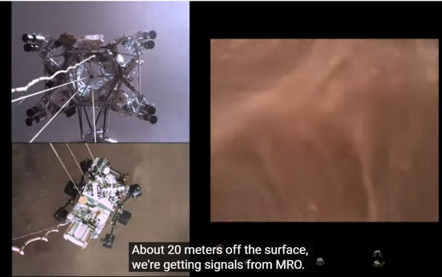 Primele imagini video transmise de roverul NASA Perseverance de pe Marte