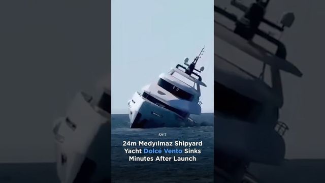 Un iaht de 1 milion de dolari s-a scufundat la doar câteva minute după ce a fost lansat la apă