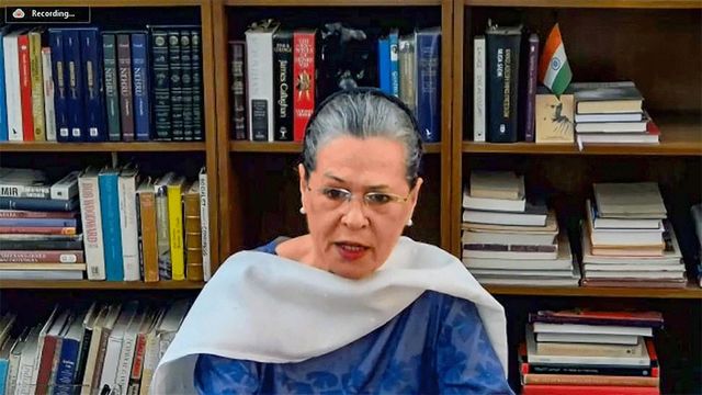 PM Narendra Modi’s Rs 20 lakh crore package cruel joke on country: Sonia Gandhi at Oppn meet