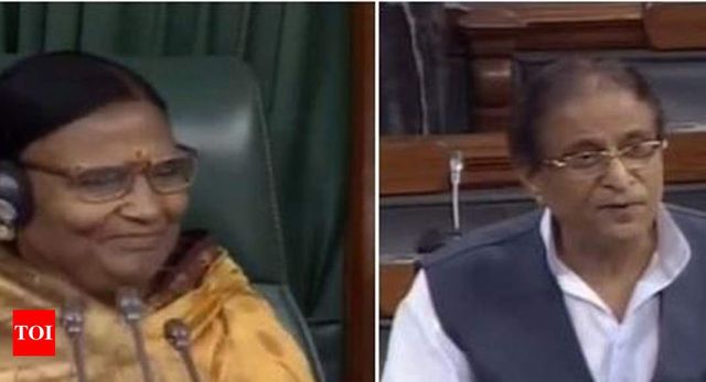 Uproar in Lok Sabha over SP leader Azam Khan's objectionable remarks against acting Speaker