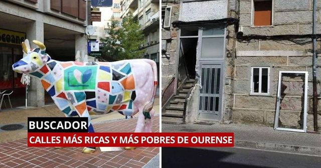 Mapa | ¿Cuánto cobran tus vecinos? La renta media de los ourensanos, calle a calle