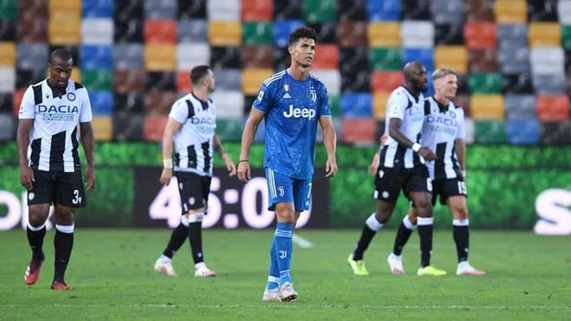 Juventus loses 2-1 at Udinese, fails to secure Serie A title