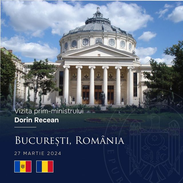 Premierul Republicii Moldova, Dorin Recean, pleacă în vizită la București, mâine, 27 martie