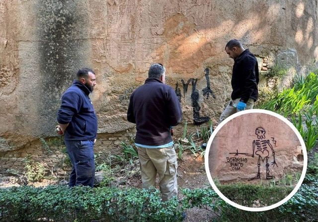 La Alhambra amanece con veinte pintadas y grafitis