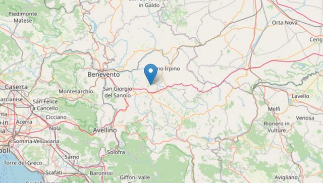 Terremoto di magnitudo 3.5 tra province Avellino e Benevento