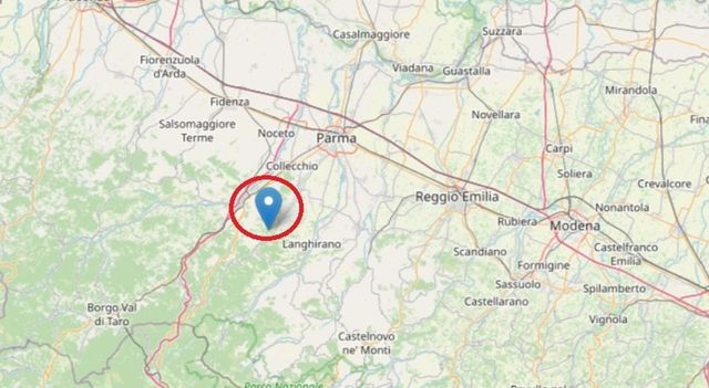 Terremoto oggi a Parma, scossa di magnitudo 3.8 con epicentro a Calestano