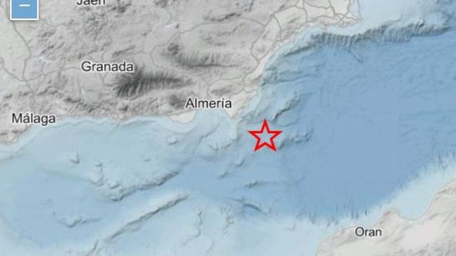 Registrado un terremoto de 5,5 frente a la costa de Almería