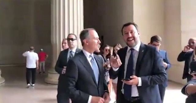 Lapsus di Salvini al Mall di Washington: e la scala di Rocky?