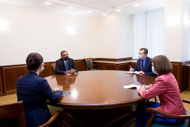 Maia Sandu s-a văzut cu noul Reprezentant permanent al FMI în Republica Moldova