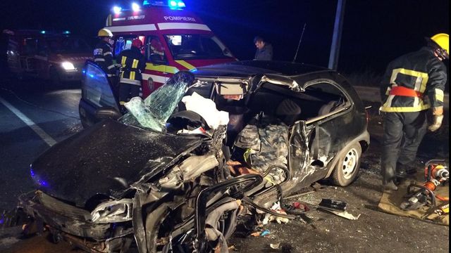 Accident îngrozitor între trei mașini la lângă Sighișoara