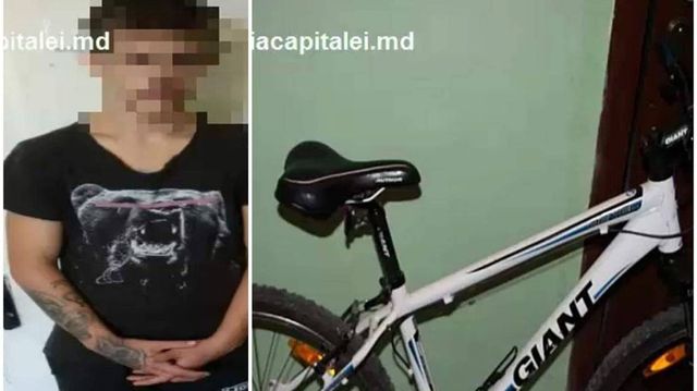Un hoț de biciclete, reținut în flagrant și cercetat penal de polițiști