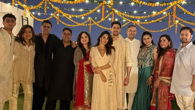 Kiara Advani celebrates first Diwali as mom with Sidharth Malhotra at her sasural in Delhi. See pics