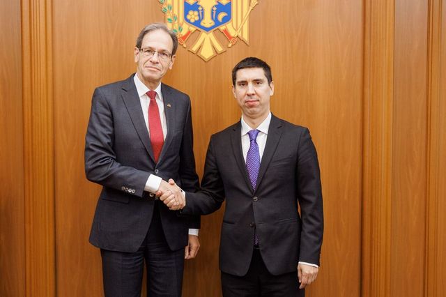 Mihai Popșoi s-a întâlnit cu noul ambasador al Germaniei la Chișinău