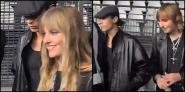 Damiano in concerto a Roma, i membri dei Maneskin sotto il palco