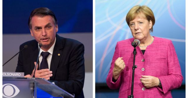 Raději zalesněte Německo, navezl se Bolsonaro do Merkelové