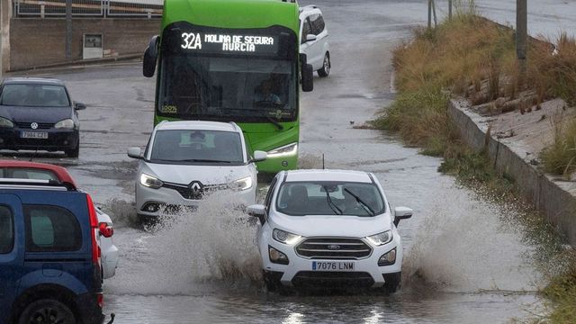 Toda la Región de Murcia, en alerta por lluvias desde este martes