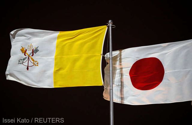 Papa Francisc a sosit în Japonia unde va transmite un mesaj împotriva armelor nucleare