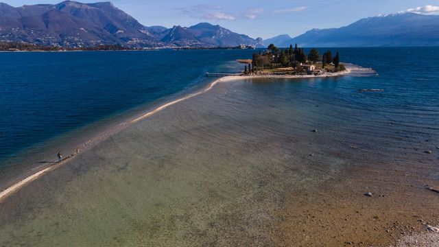 Döbbenetesen alacsony a Garda-tó vízszintje, Olaszország újabb aszályra készül