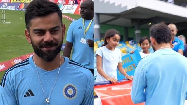 Virat Kohli Gets Hand-Made Bracelet As Gift From Little Fan | WATCH