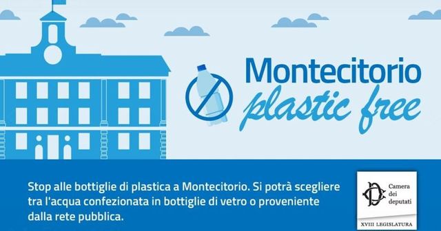 Via i bicchierini monouso: la Camera da oggi diventa "plastic free"