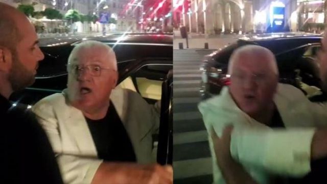 VIDEO Scandal monstru pe Calea Victoriei. Protestatarul Marian Ceaușescu și Dumitru Dragomir, la un pas de bătaie