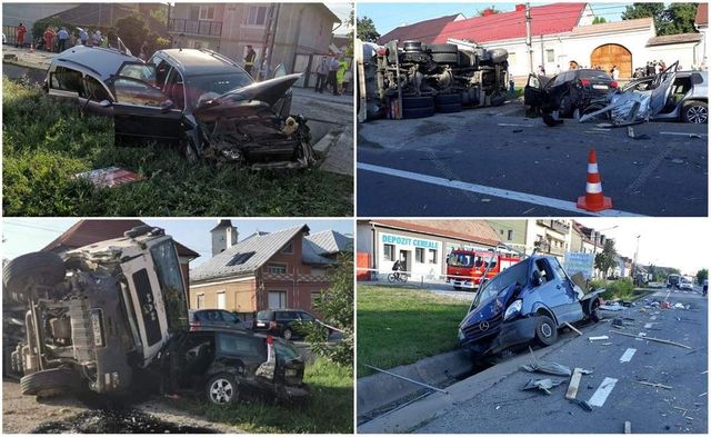 Accident în Vâlcea. Șoferul unei mașini a murit după ce a intrat pe contrasens