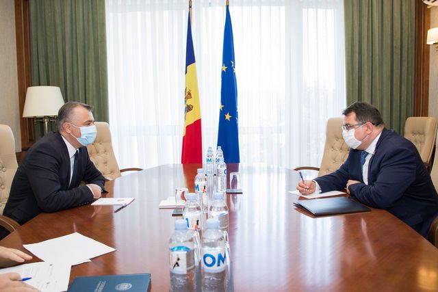 Ion Chicu a avut o întrevedere cu șeful Delegației Uniunii Europene la Chișinău, Peter Michalko