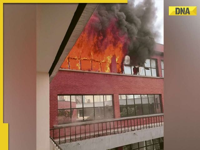 Fire breaks out at Sri Guru Gobind Singh College of Commerce in Delhi