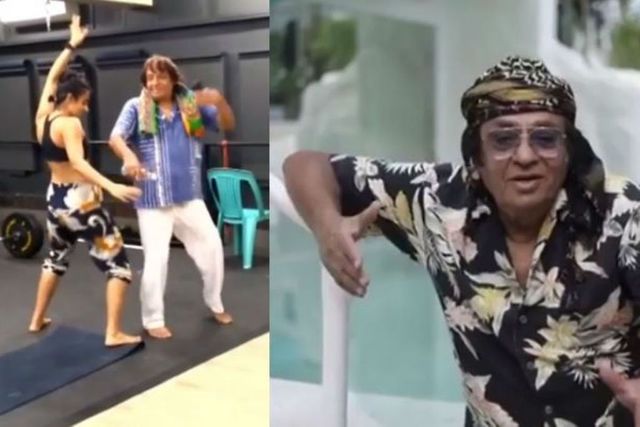 Veteran actor Ranjeet dances with daughter on Sholay's iconic Mehbooba song