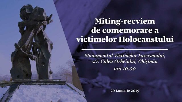 La Chișinău se va desfășura un miting-recviem de comemorare a victimelor Holocaustului