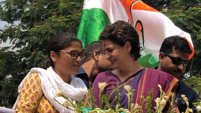 Priyanka holds roadshow for Sushmita Dev in Silchar