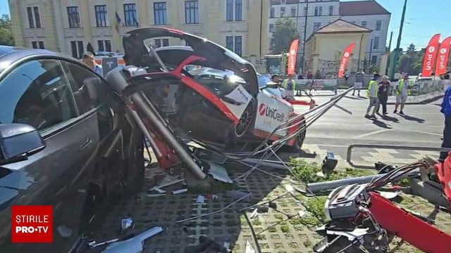Fiul lui Mihai Leu, implicat într-un accident la Super Rally Timișoara cu mașina tatălui său