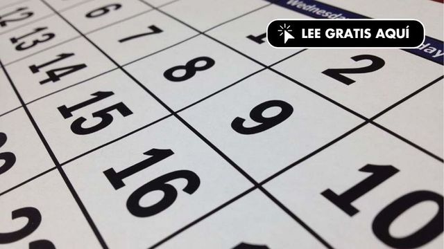 Calendario laboral de 2026: nueve festivos comunes en todo el Estado