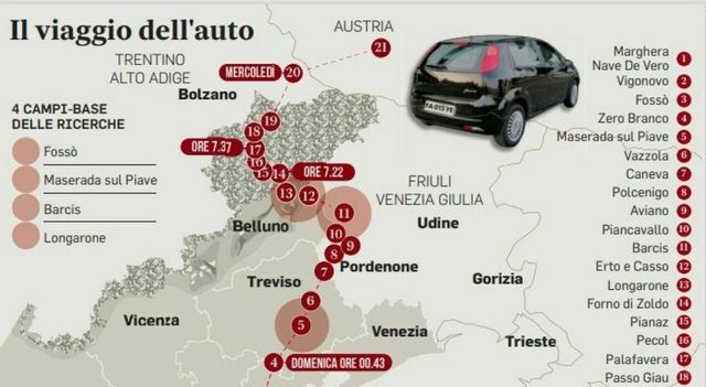 Giulia Cecchettin, il video della lite, le tracce di sangue e l’auto di Filippo in Austria: ricostruzione giorno per giorno
