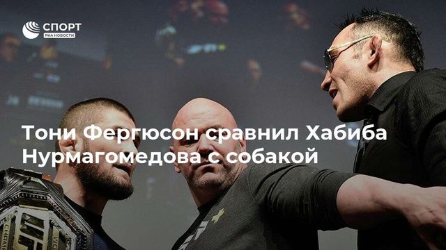 Тони Фергюсон сравнил Хабиба Нурмагомедова с собакой