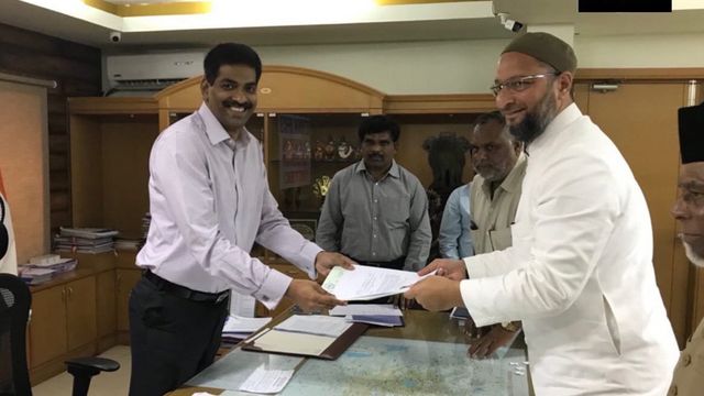 Asaduddin Owaisi Files Nomination From Hyderabad For Lok Sabha Elections