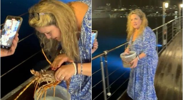 Turista compra aragosta in ristorante per liberarla in mare