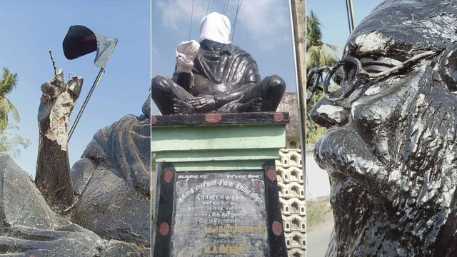 Periyar statue vandalised in Kancheepuram district