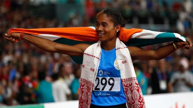 Hima Das Wins Fourth Gold in 15 Days, Anas Also Grabs Top Spot