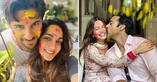 Pulkit And Kriti Celebrated Their First Holi After Wedding Like This