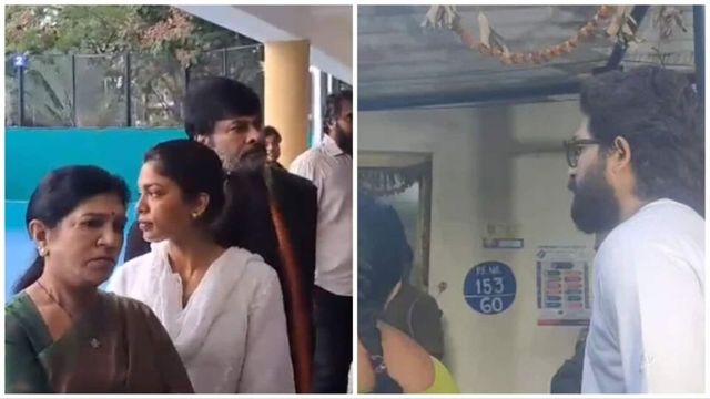 Pushpa 2 star Allu Arjun stands in a queue to cast his vote in Hyderabad for Telangana Assembly elections