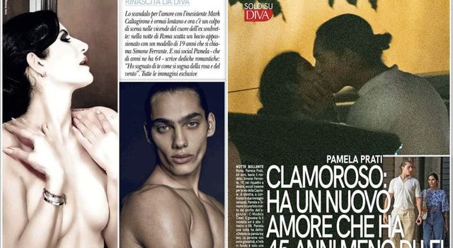 Pamela Prati avrebbe un nuovo amore, le foto mentre bacia il modello 19enne Simone Ferrante