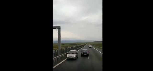 Un șofer inconștient a circulat pe contrasens pe autostrada Sibiu-Sebeș