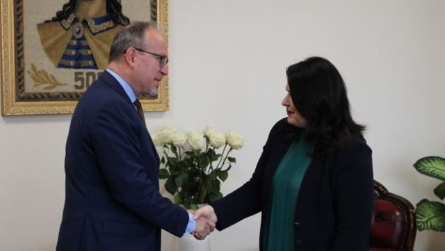 Viceprim-ministra Cristina Lesnic a avut o intrevedere cu Ambasadorul Romaniei in Republica Moldova, Daniel Ionița