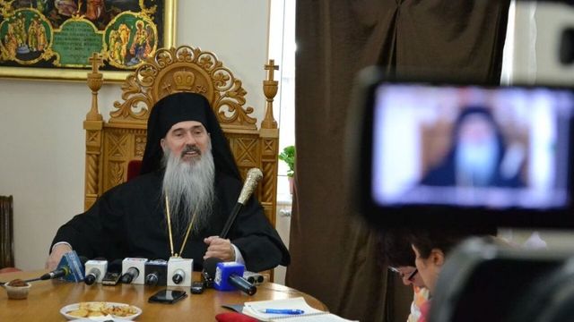 ÎPS Teodosie apare în prezentarea unui local pentru pomeni. Arhiepiscopia Tomisului spune că nu e reclamă