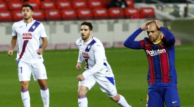 Barcelona Held 1-1 At Home By Eibar Without Messi