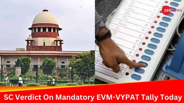 Supreme Court To Pronounce Verdict On Pleas Seeking Cross-Verification Of EVM Votes Tomorrow